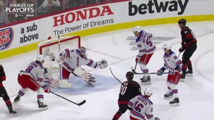 NYR@CAR: Aho scores goal against Igor Shesterkin