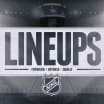 Projected lineups, starting goalies for today 