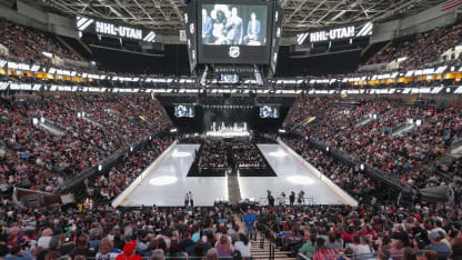 Utah NHL team welcomed by fans at Delta Center