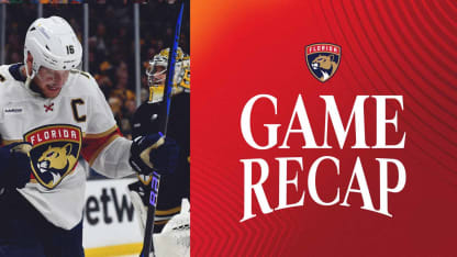 RECAP: Panthers 3, Bruins 2