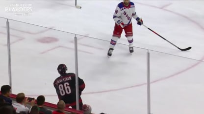 NYR@CAR: Skjei scores goal against Igor Shesterkin