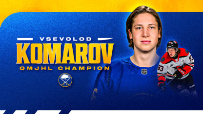 buffalo sabres prospect vsevolod komarov wins qmjhl championship