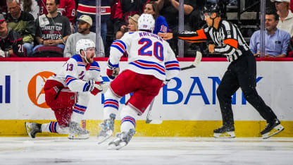 Lafrenière banks in tying goal