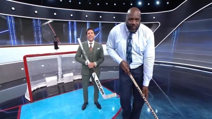 NBA legend Shaquille O'Neal visits NHL on TNT studio