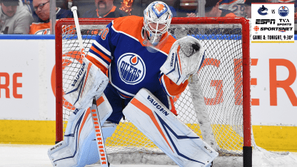 Edmonton starting goalie for Game 4 vs Vancouver